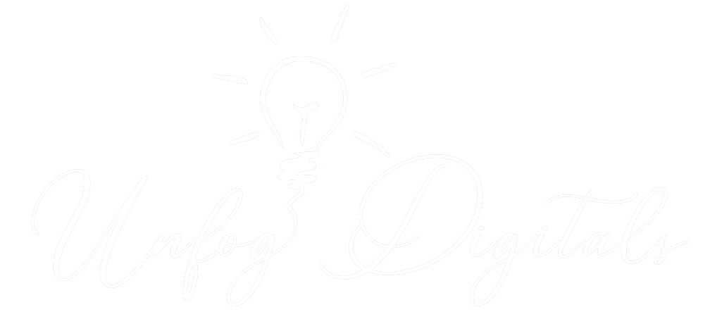 Unfog Digitals Logo e bardhe png